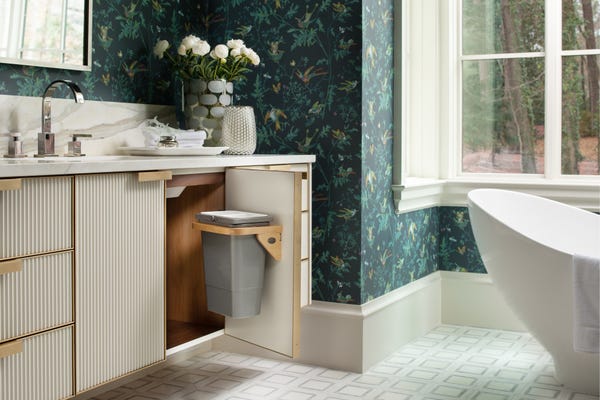 Rev A Shelf Maple Door Mount Waste Container