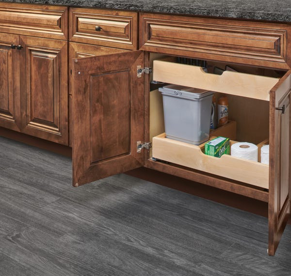 Rev A Shelf Maple U-Shaped Vanity Pullout