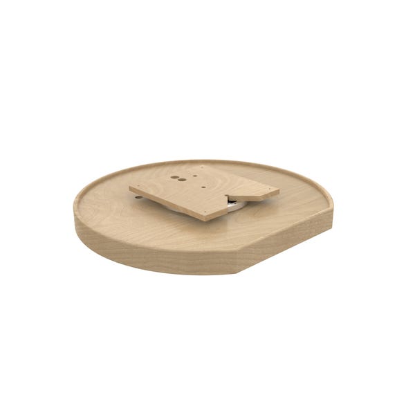 Rev A Shelf Natural Wood D-Shape Lazy Susans