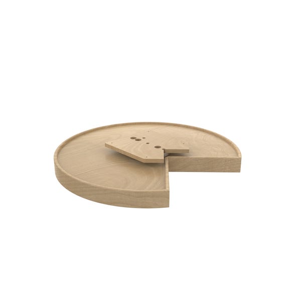 Rev A Shelf Natural Wood Kidney-Shaped Lazy Susans
