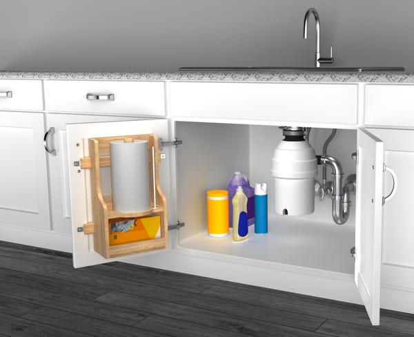 Rev A Shelf Sink Base Paper Towel Holder