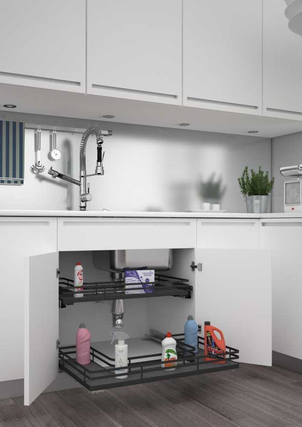 Rev A Shelf U-Shaped Solid Bottom Shelves