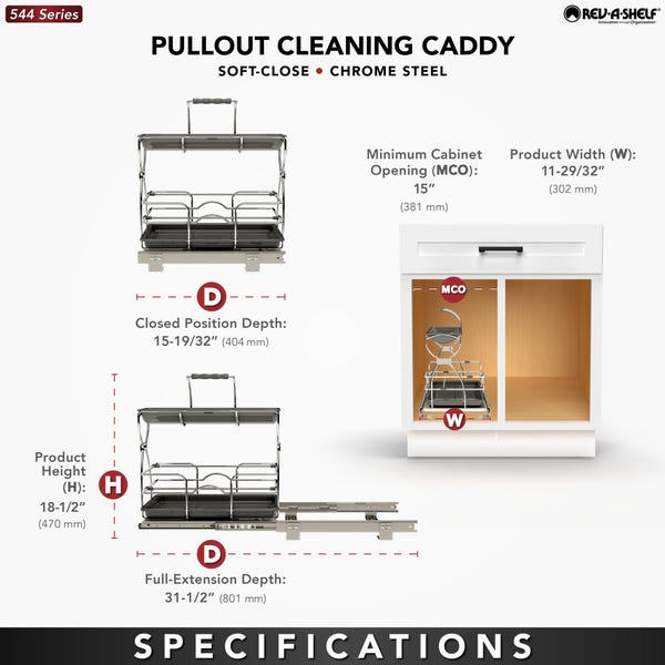Rev A Shelf Undersink Cleaning Caddy