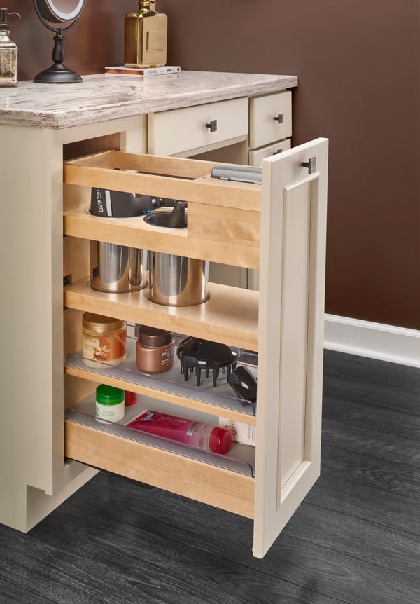 Rev A Shelf Vanity Outlet Grooming Organizer