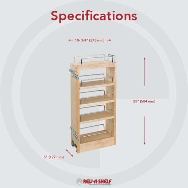 Rev A Shelf Wall Cabinet Pullout