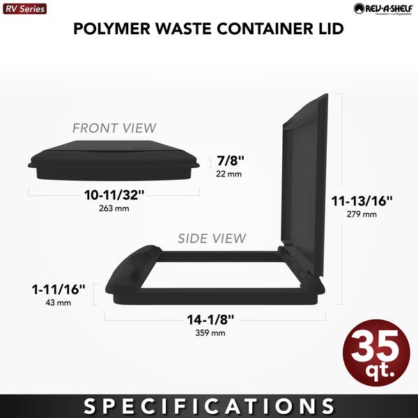Rev A Shelf Waste Container Lids