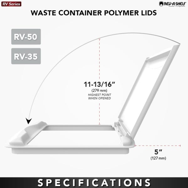 Rev A Shelf Waste Container Lids
