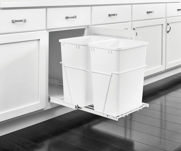 Rev A Shelf Wire Bottom Mount Waste Container