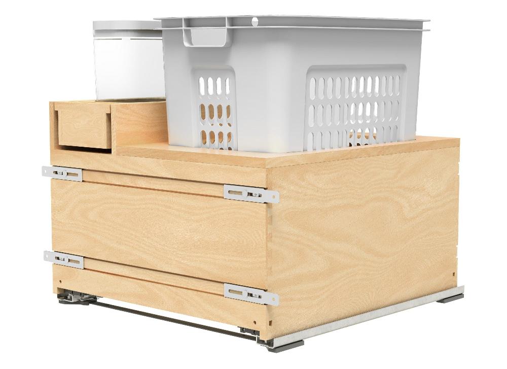 rev a shelf Wood Bottom Mount Hamper System
