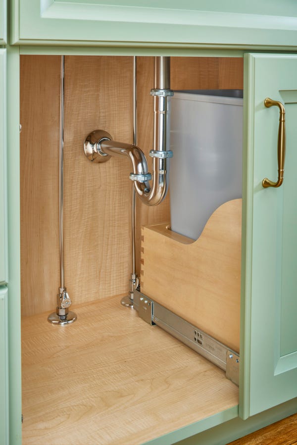 Rev A Shelf Wood Bottom Mount Waste Container