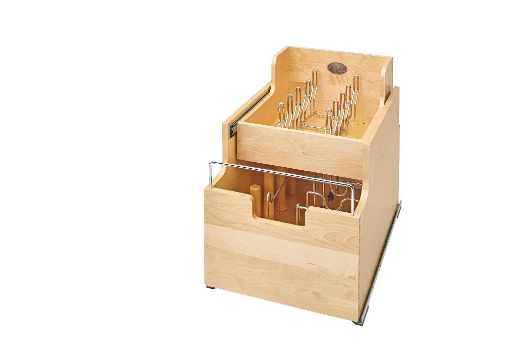 rev a shelf Wood Cookware Organizer