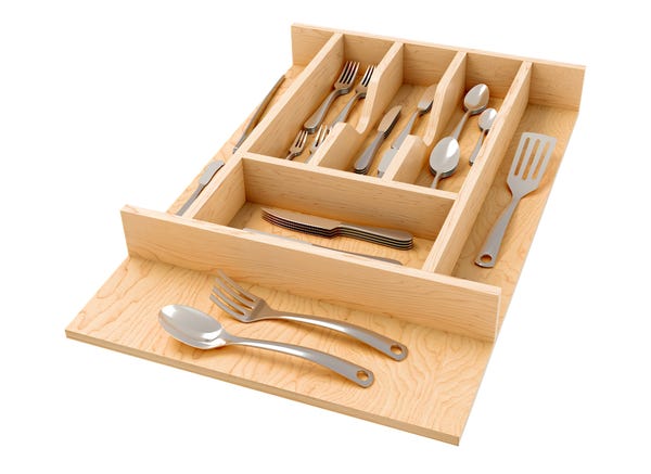 Rev A Shelf Wood Right Fit Cutlery Drawer Insert