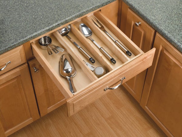 Rev A Shelf Wood Utensil Tray Insert