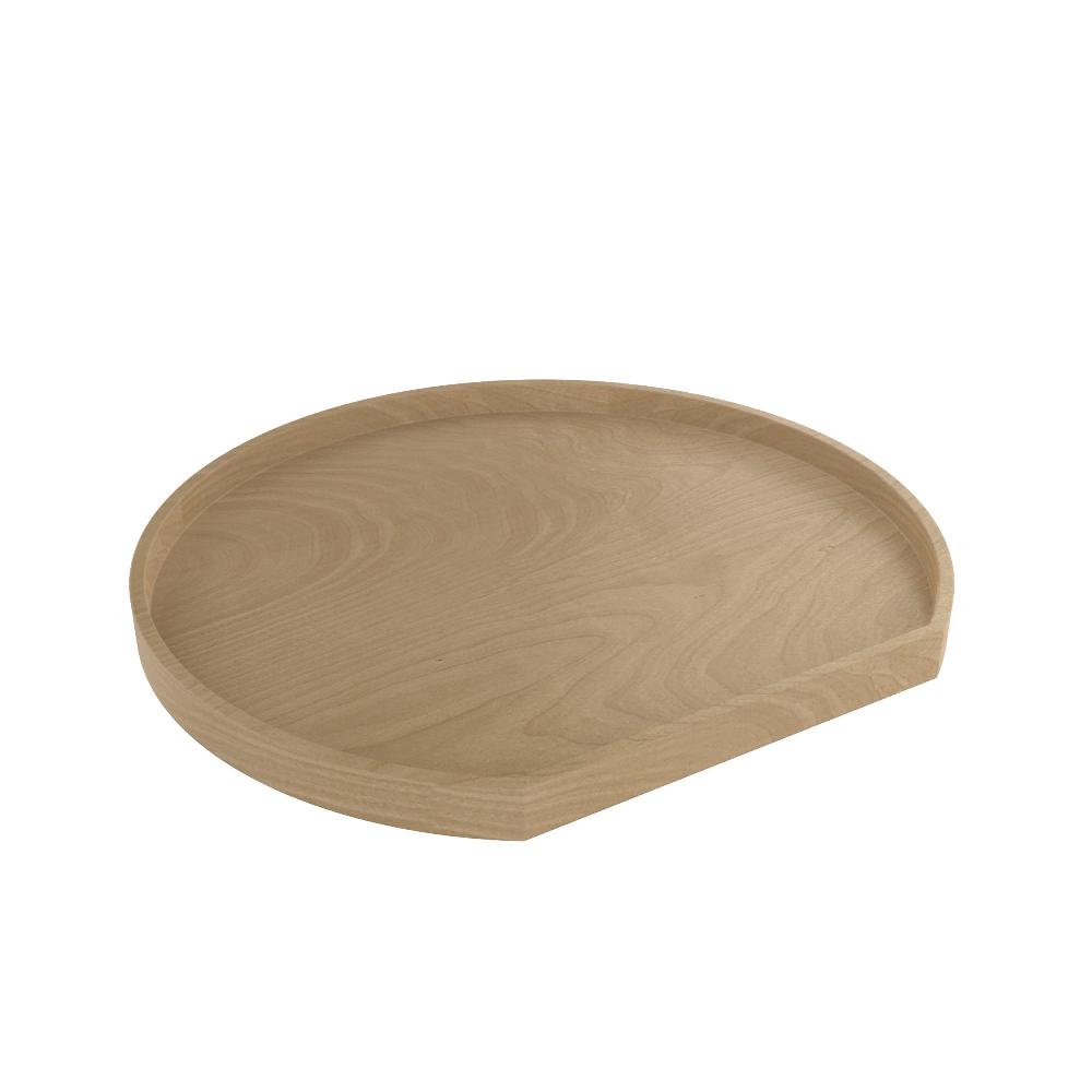 rev a shelf Single Shelf Wood Classic D-Shape Lazy Susan