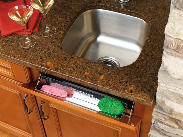 Rev A Shelf Stainless Steel Sink Front Tip-Out Trays