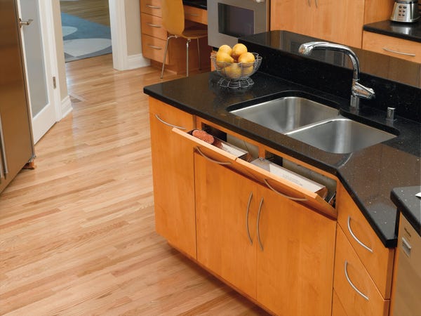 Rev A Shelf Stainless Steel Sink Front Tip-Out Trays