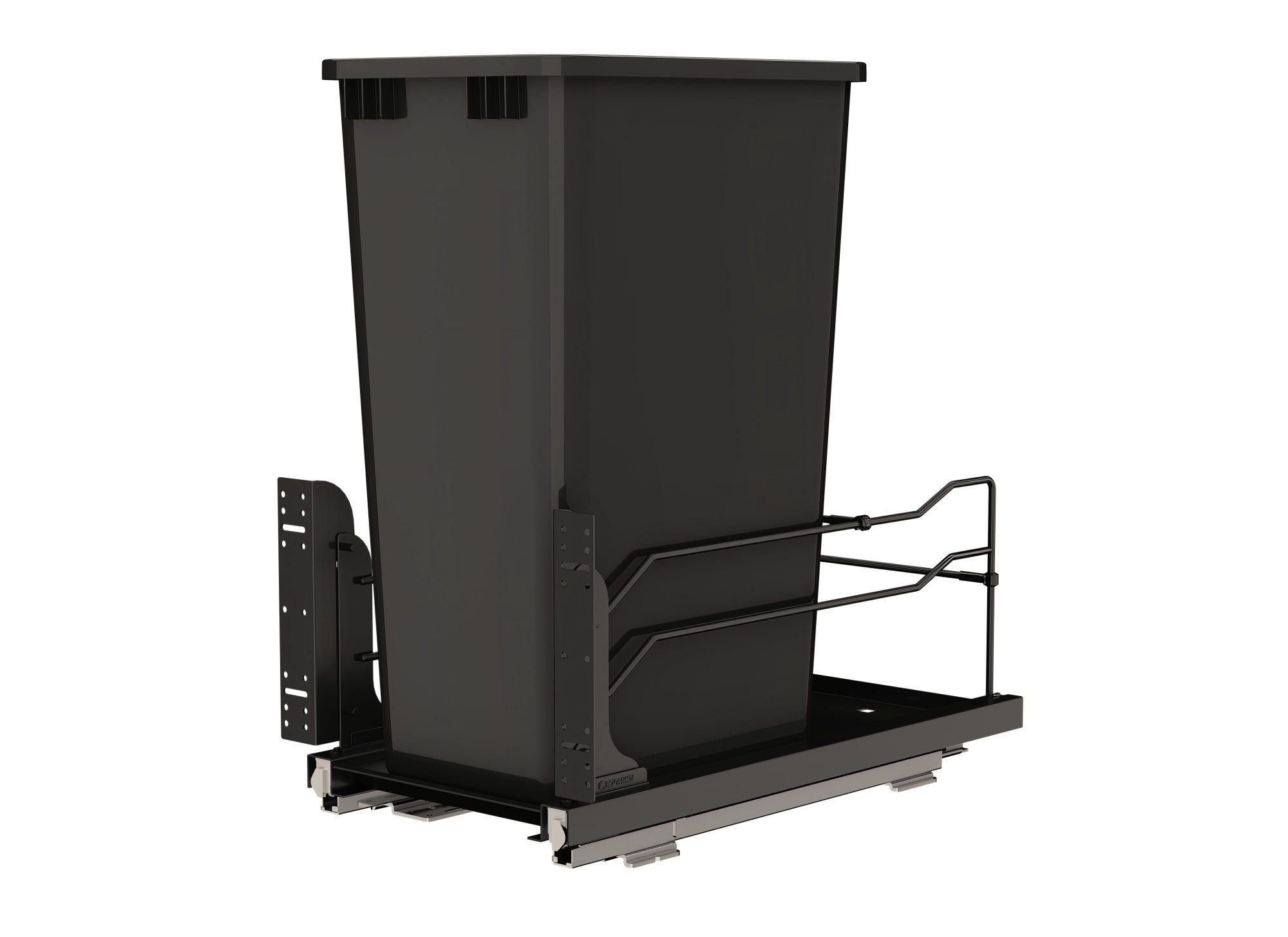 rev a shelf Steel Bottom Mount Pullout Waste Container w/ Soft-Close rev a shelf Steel Bottom Mount Pullout Waste Container w/ Soft-Close