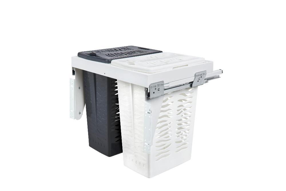 rev a shelf Steel Top-Mount soft-close Hamper w/ 2 .85 BU hampers