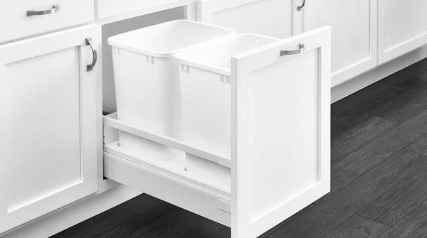 Rev A Shelf TANDEMBOX Bottom Mount Waste Container W/Soft-Close