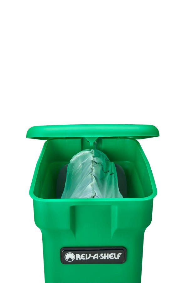 Rev A Shelf Wire Bottom Mount Waste Container W/ Compo+ Compost Containers