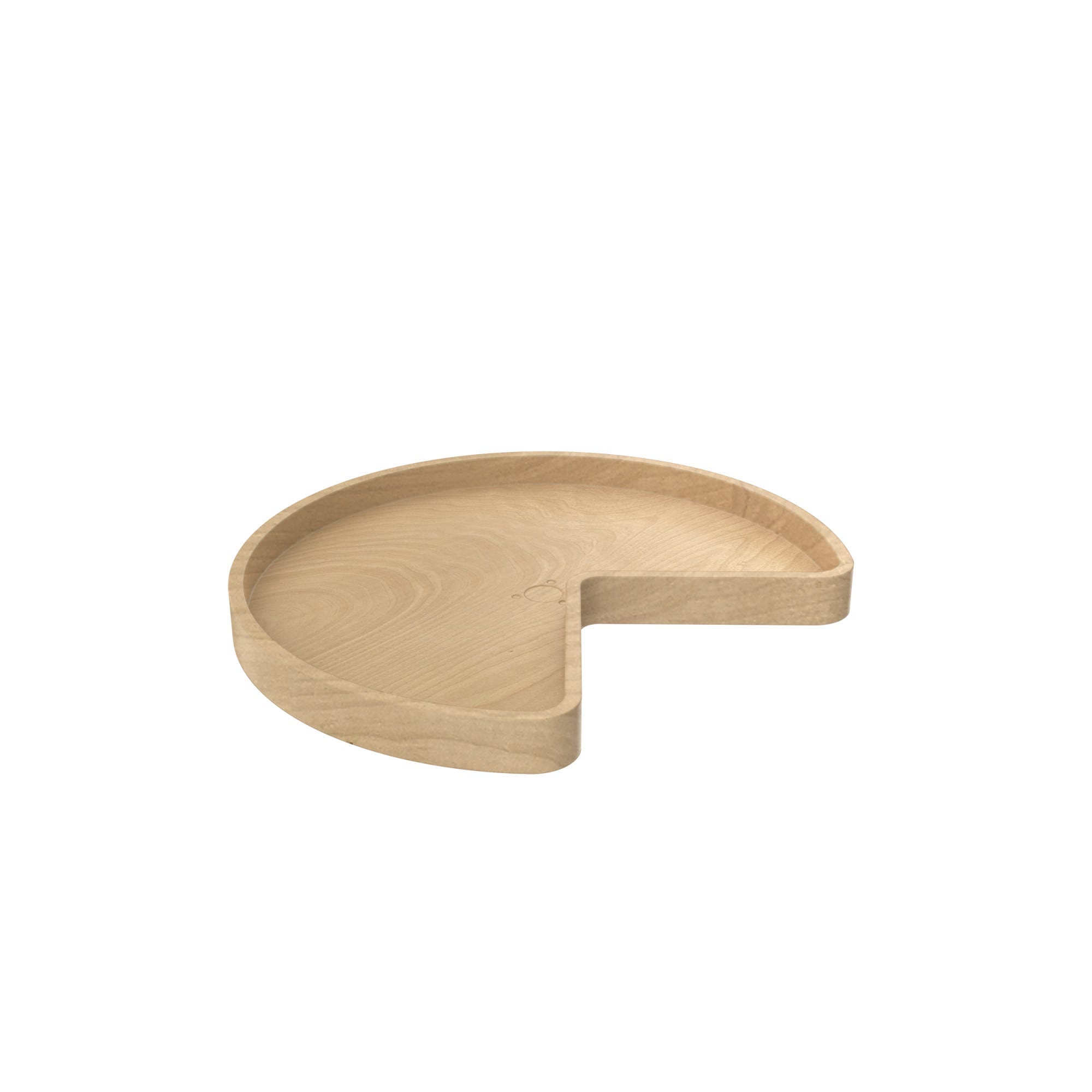 rev a shelf Wood Classic Kidney-Shaped Single Shelf Lazy Susan