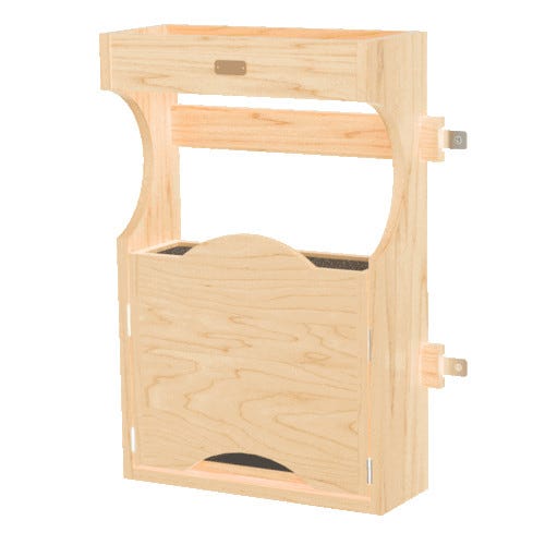 Rev A Shelf Wood Door-Mount Tip-Out Knife Storage Organizer