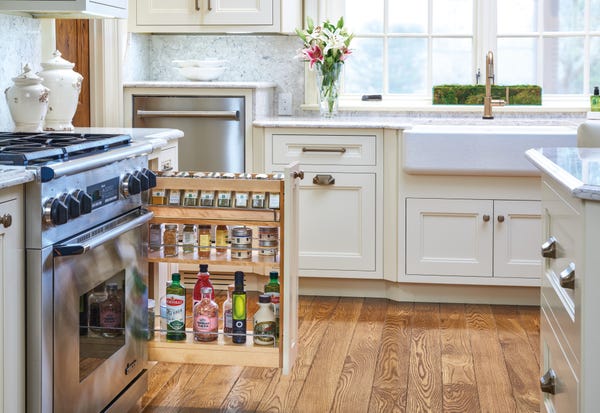 Rev A Shelf Wooden Spice Rack Inserts For The 448 Base Cabinet Pullout