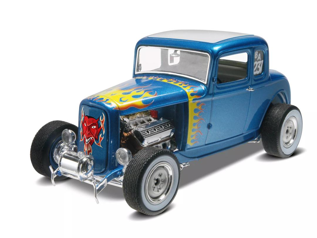revell 1932 Ford 5 Window Coupe 2n1