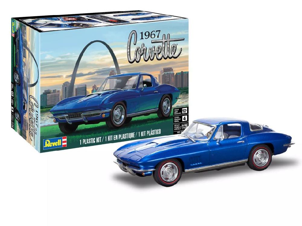 revell 1967 Corvette Sting Ray Sport Coupe 2N1