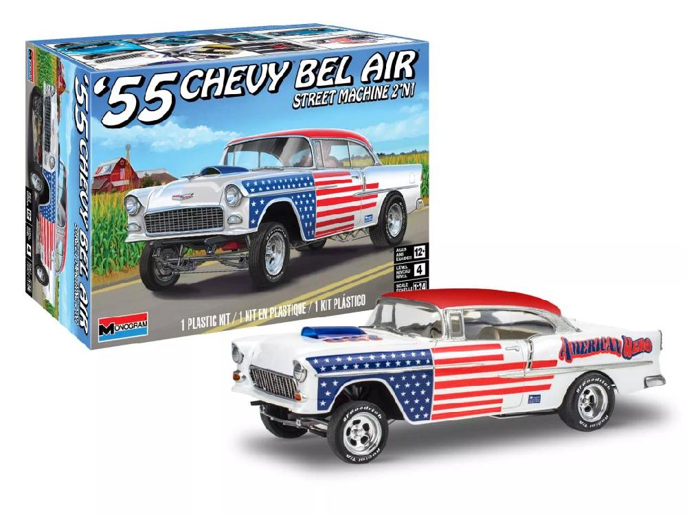 revell 55 Chevy Bel Air Street Machine 2N1