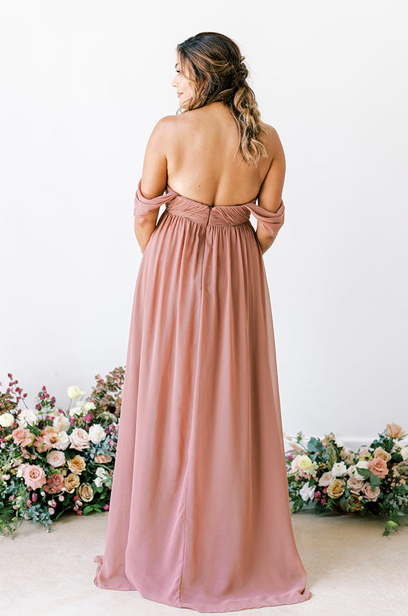 Revelry Maternity Kennedy Chiffon Convertible Dress