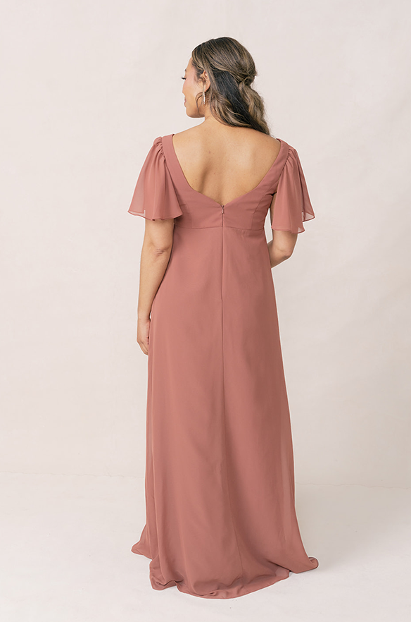 Revelry Maternity Madeline Convertible Chiffon Dress