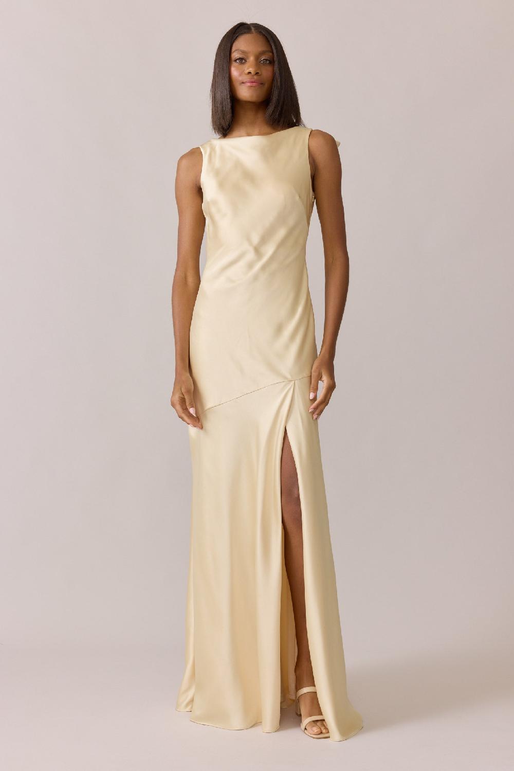 revelry Aaliyah Satin Dress