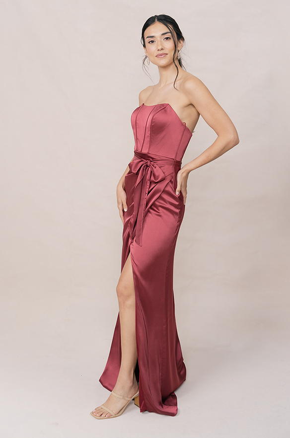Revelry Amara Satin Dress