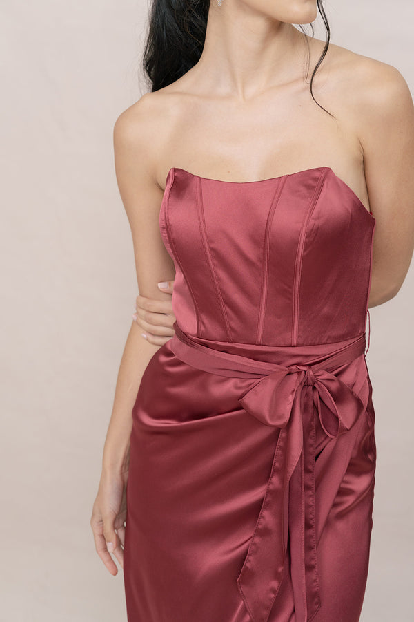 Revelry Amara Satin Dress