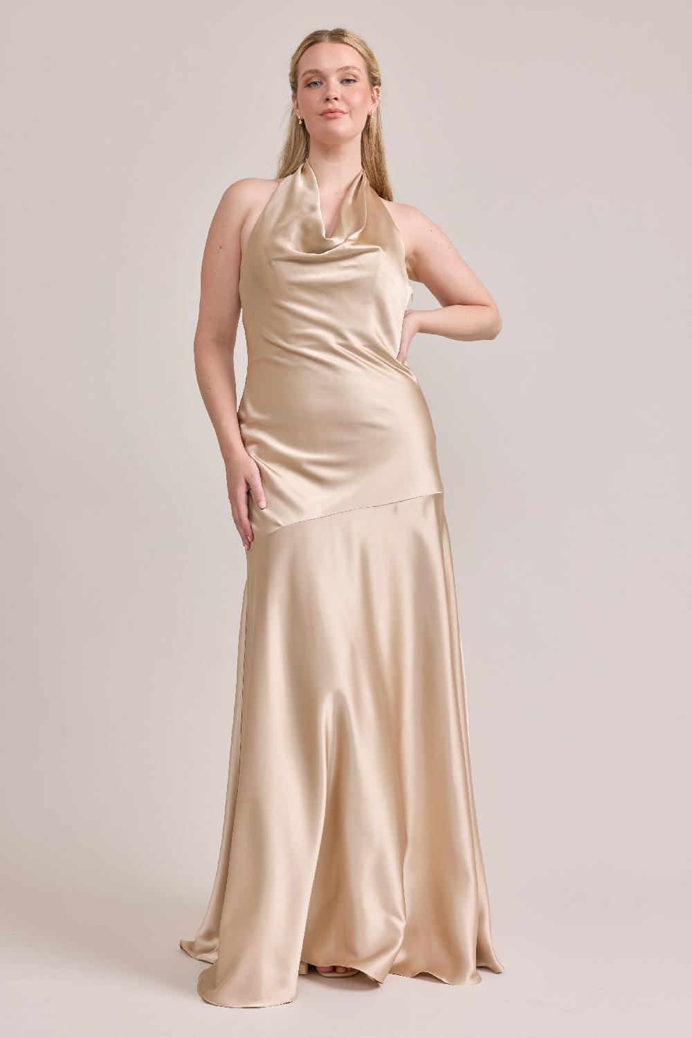 revelry Amaya Satin Dress