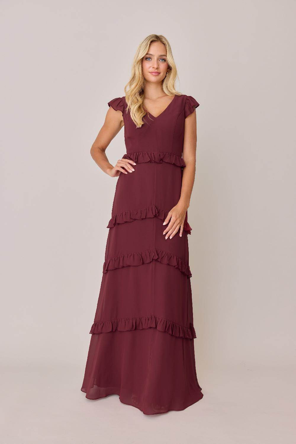 revelry Amelia Chiffon Dress