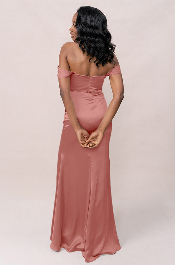 Revelry Ariel Convertible Satin Dress