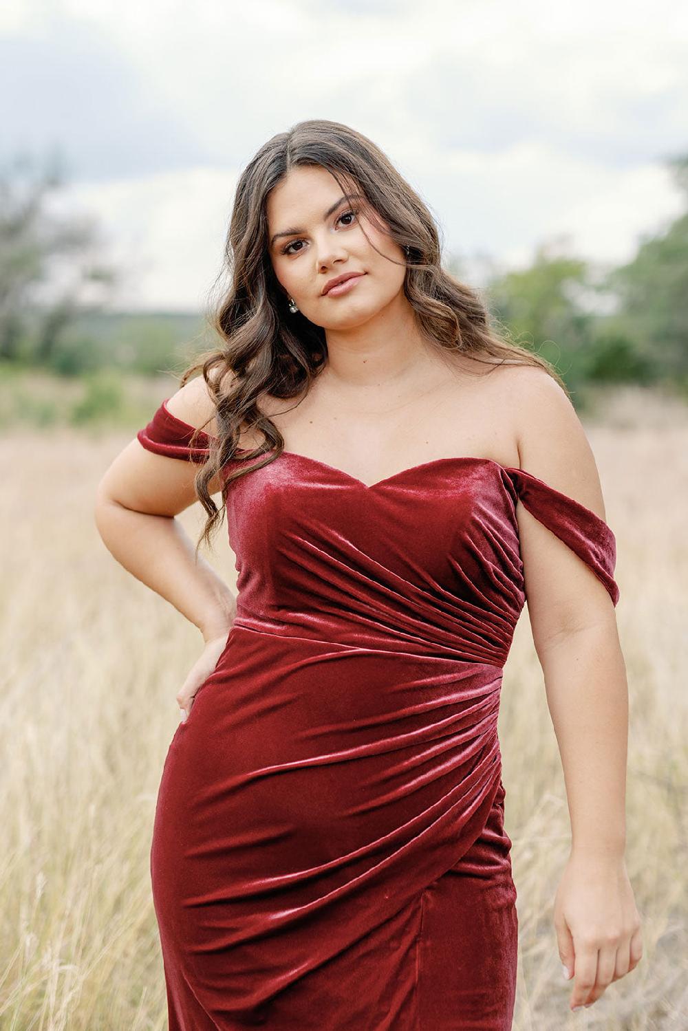 revelry Ariel Convertible Velvet Dress