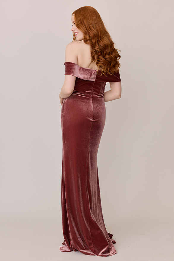 Revelry Bardot Velvet Dress