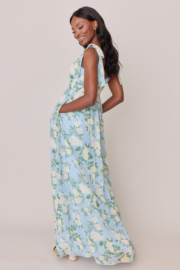 Revelry Bowie Chiffon Floral Print Dress