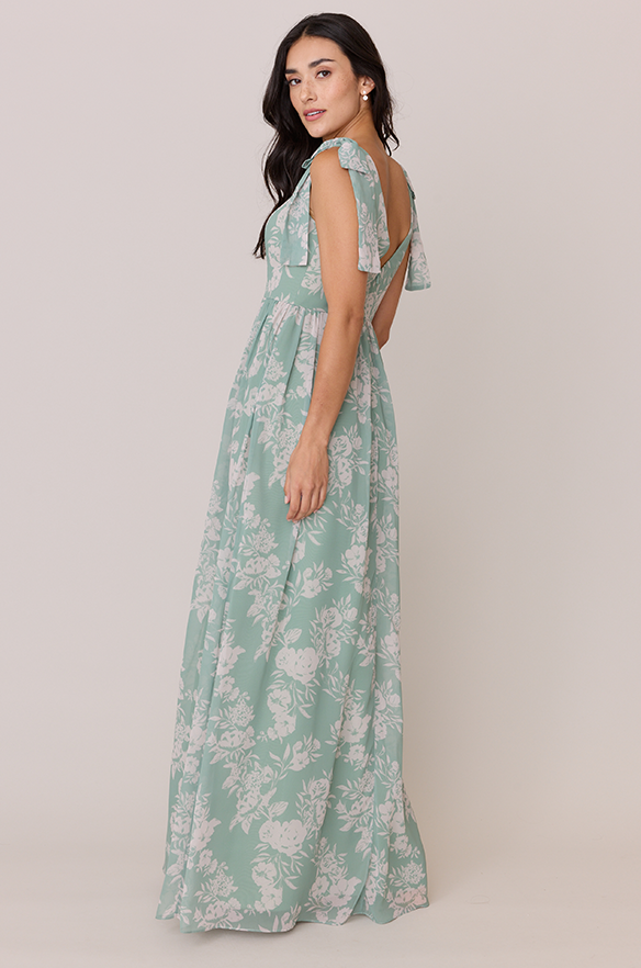 Revelry Bowie Chiffon Floral Print Dress