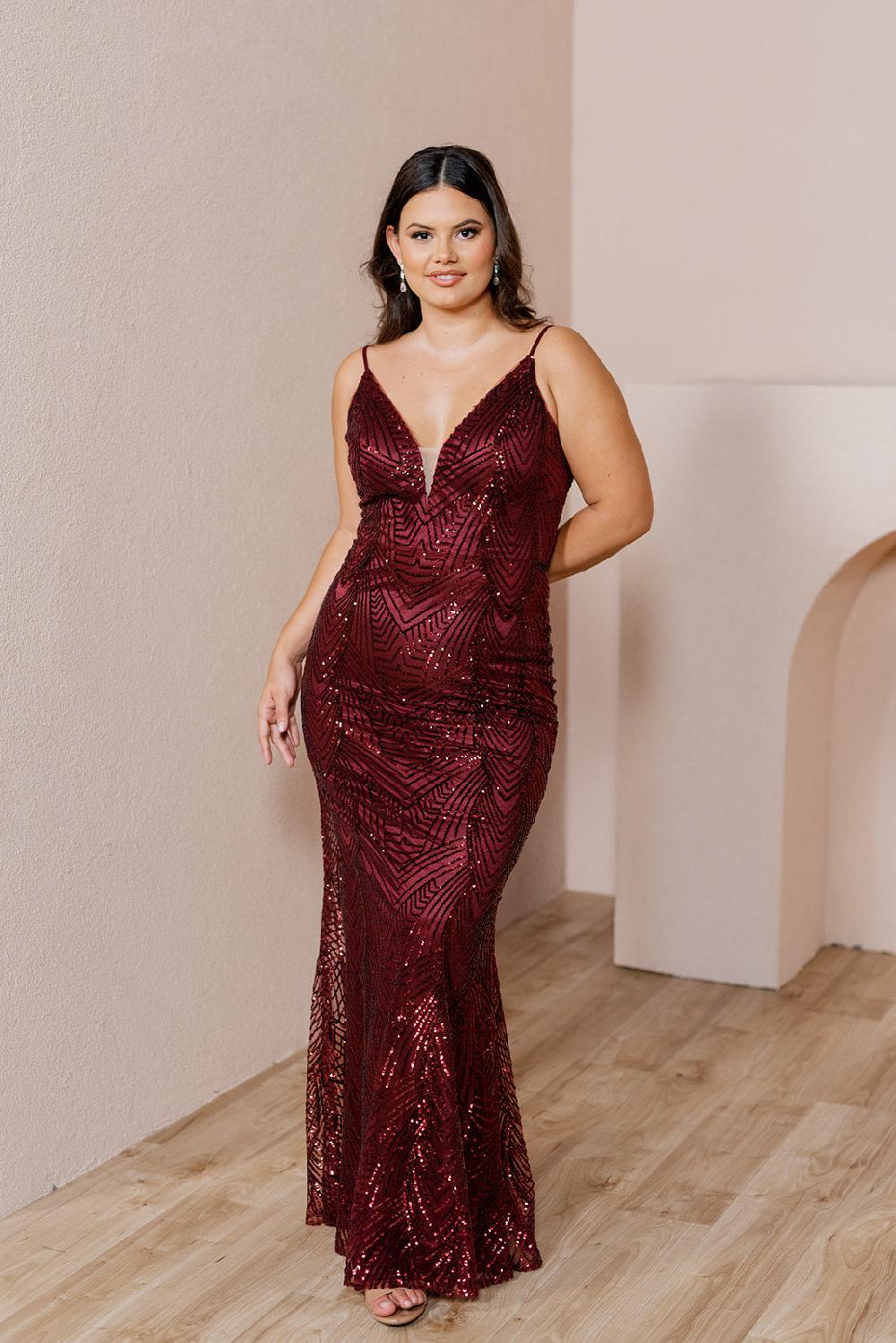 revelry Camilla Geo Sequin Dress