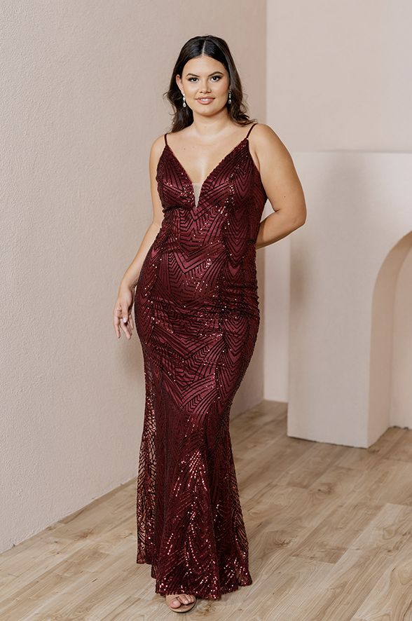 revelry Camilla Geo Sequin Dress