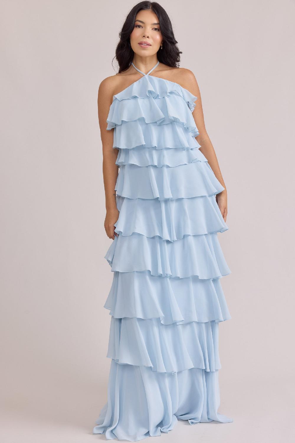 revelry Carrie Chiffon Dress