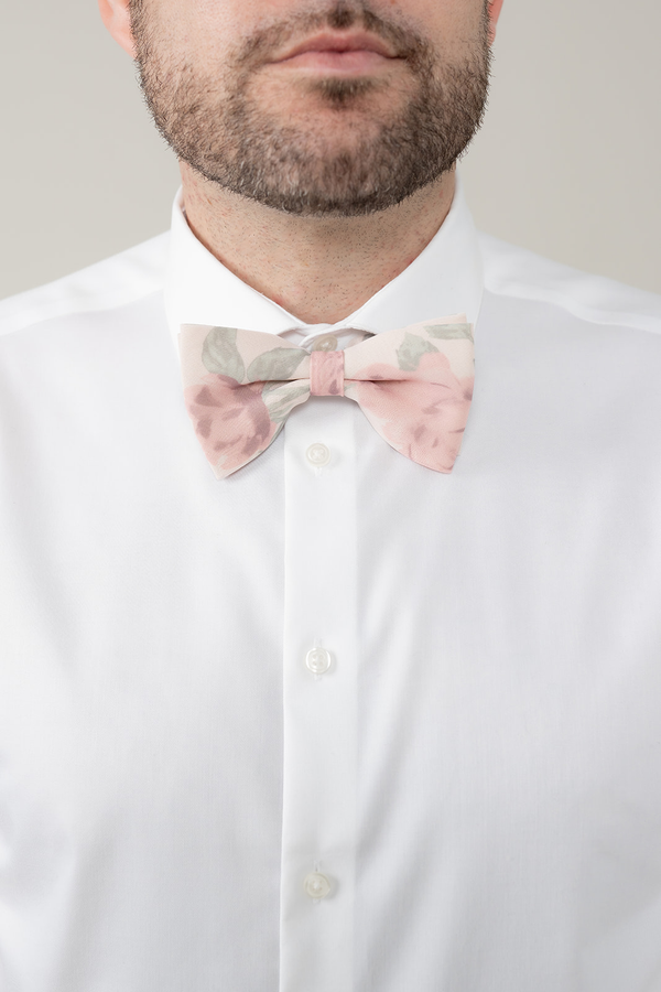 Revelry Chiffon Floral Print Bowtie