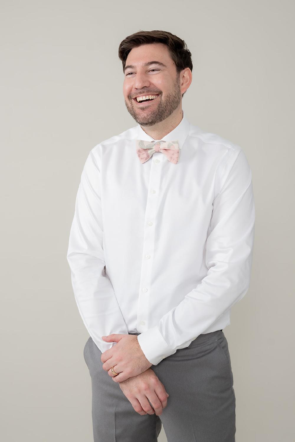 revelry Chiffon Floral Print Bowtie