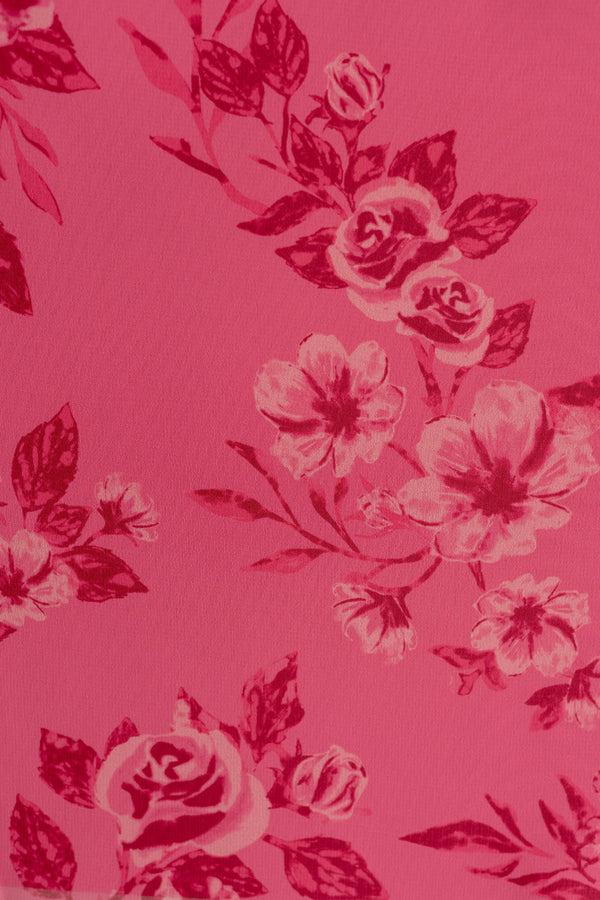 Revelry Chiffon Floral Print Fabric By Yard