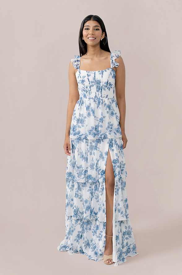 Revelry Chiffon Floral Print Mega Swatch