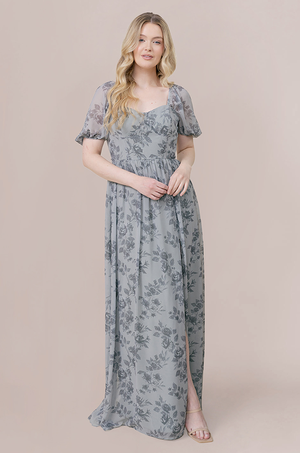 Revelry Chiffon Floral Print Mega Swatch